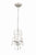 Crystorama 5013-OS-CL-MWP Ashton 3 Light Hand Cut Crystal Mini Chandelier - Olde Silver