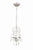 Crystorama 5013-OS-CL-MWP Ashton 3 Light Hand Cut Crystal Mini Chandelier - Olde Silver
