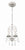 Crystorama 5013-OS-CL-MWP Ashton 3 Light Hand Cut Crystal Mini Chandelier - Olde Silver