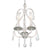 Crystorama 5013-OS-CL-MWP Ashton 3 Light Hand Cut Crystal Mini Chandelier - Olde Silver
