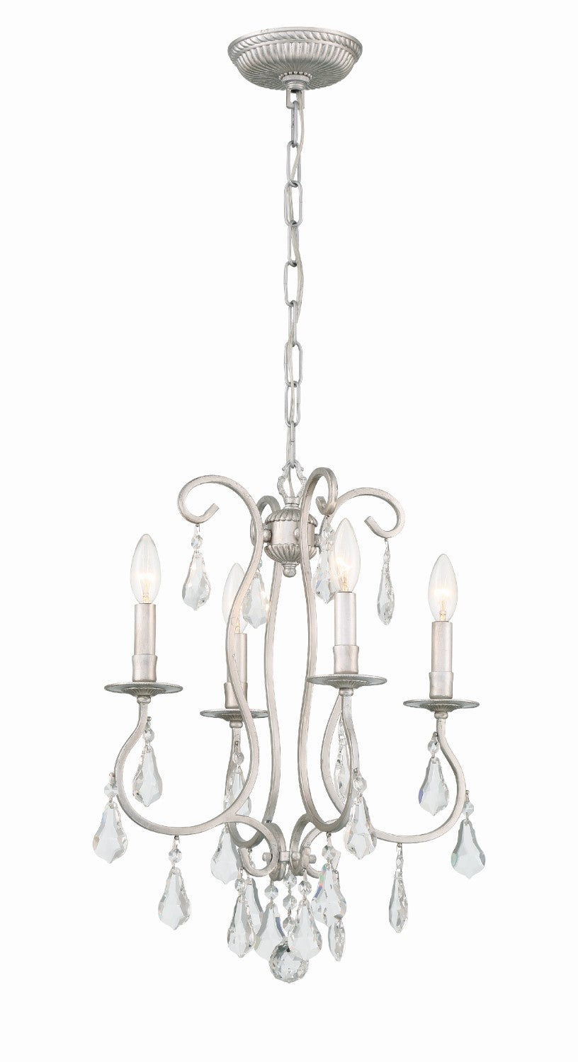 Crystorama 5014-CL-S Ashton 4 Light Swarovski Strass Crystal Mini Chandelier