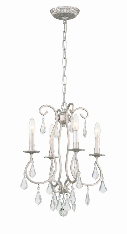 Crystorama 5014-CL-S Ashton 4 Light Swarovski Strass Crystal Mini Chandelier