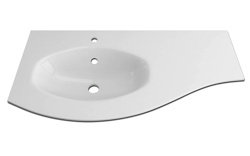 Baden Haus BHOV41RR1.100 Olimpia/Vague Resin Basin 41" 1Ø Right Basin