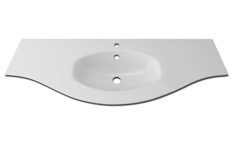 Baden Haus BHOV55R01.100 Olimpia/Vague Resin Basin 54" 1Ø Central Basin