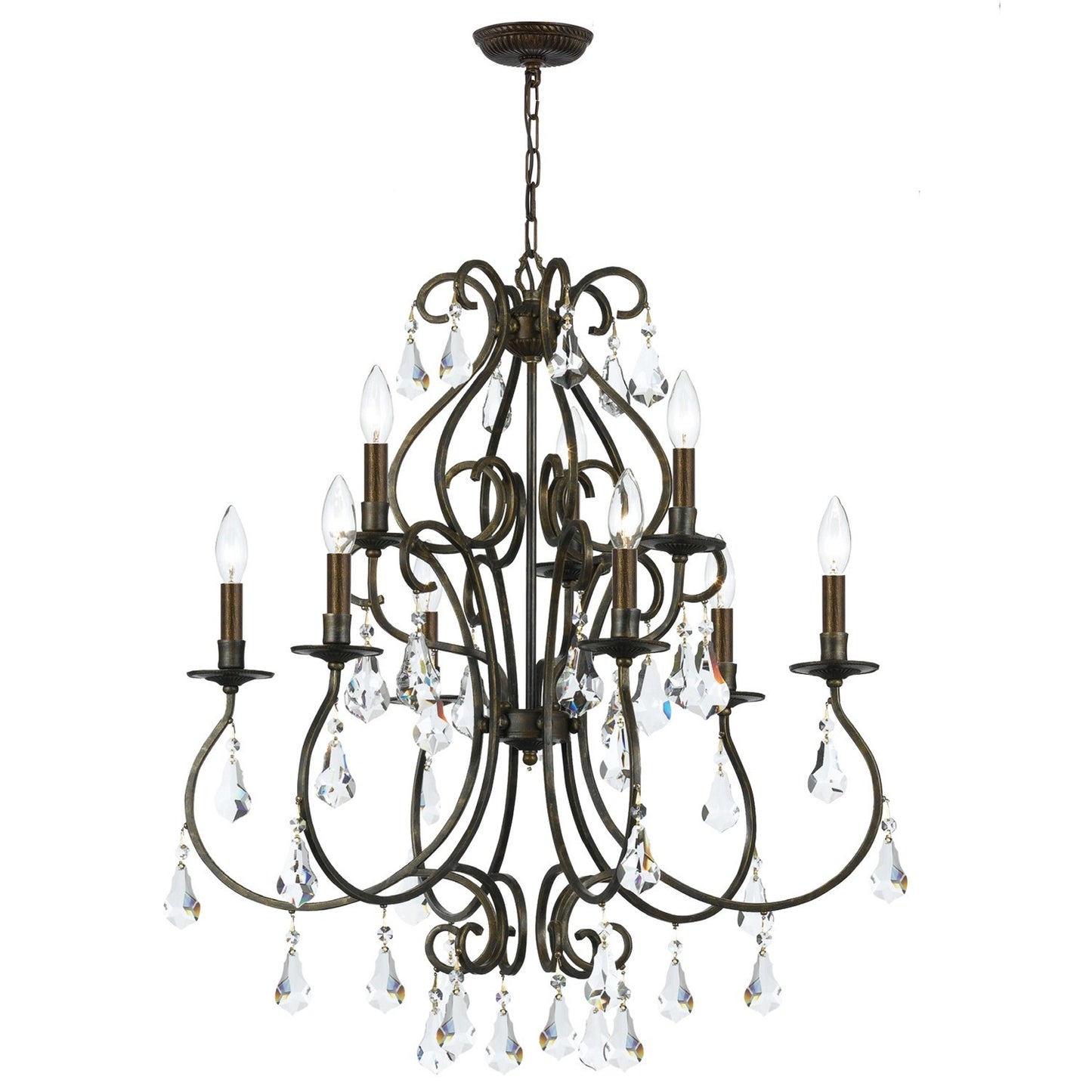 Crystorama 5019-CL-MWP Ashton 9 Light Hand Cut Crystal Chandelier - Parent
