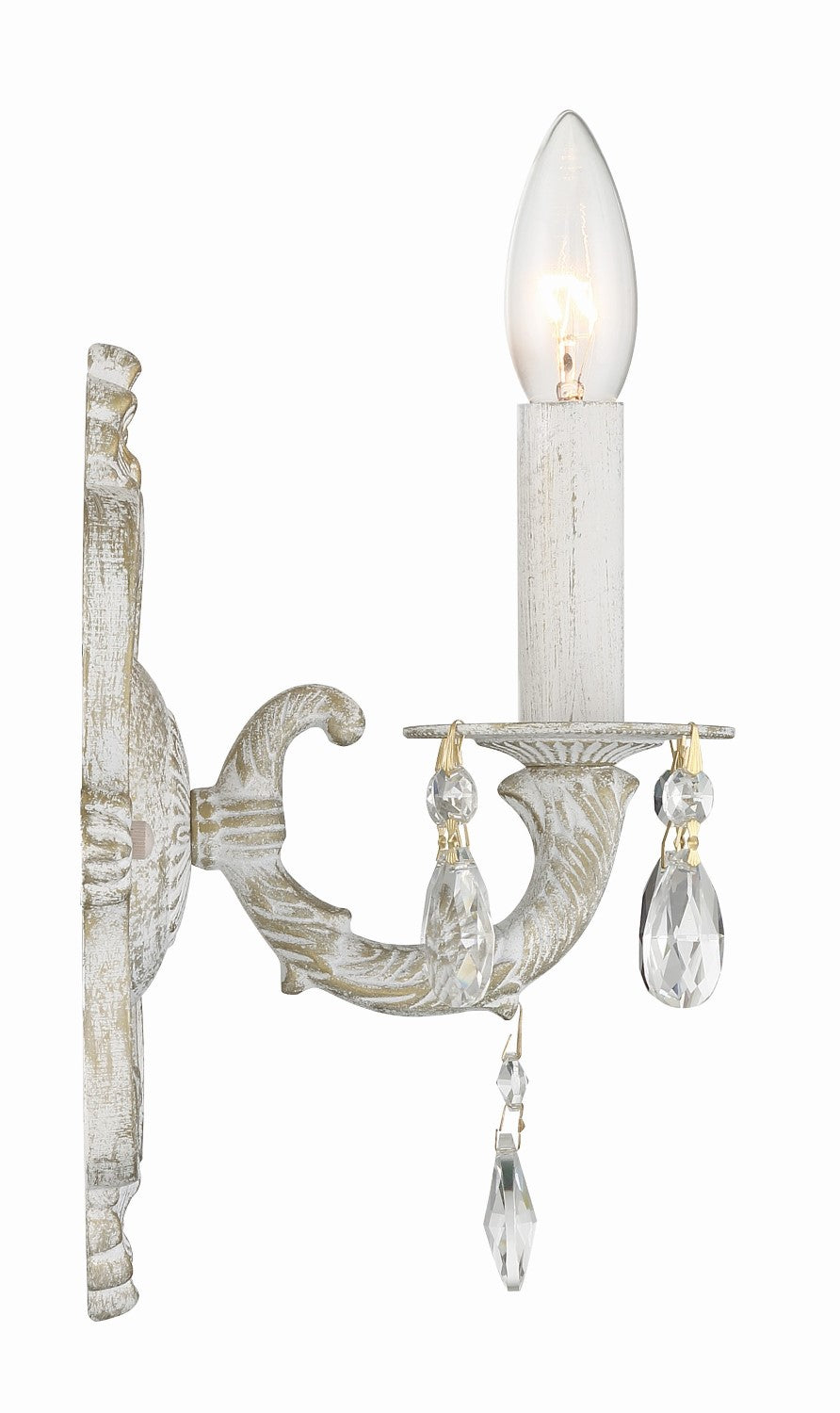 Crystorama 5021-CL-MWP Paris Market 1 Light Clear Crystal Wall Mount - Parent