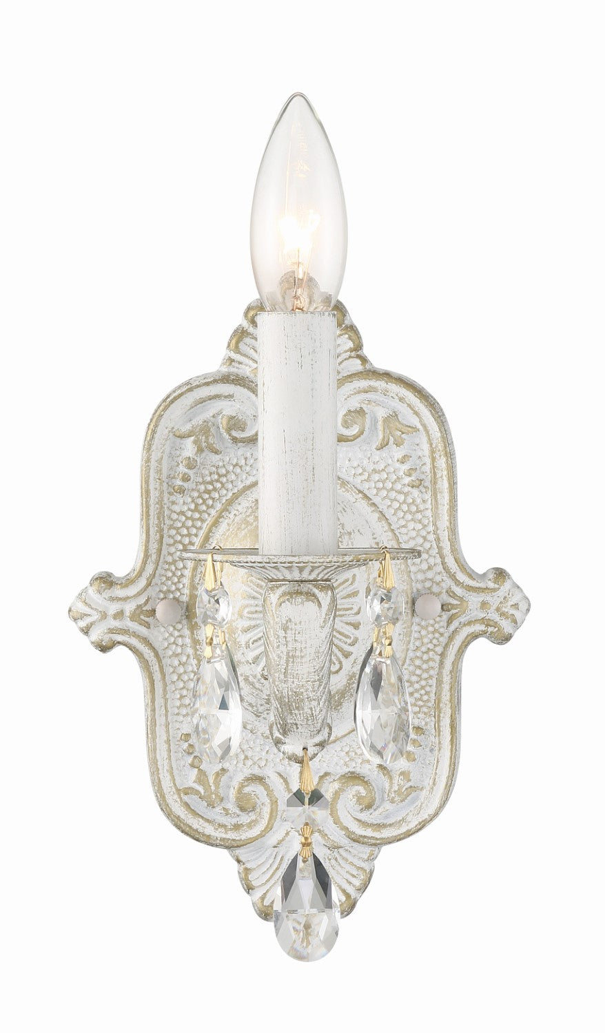 Crystorama 5021-CL-MWP Paris Market 1 Light Clear Crystal Wall Mount - Parent