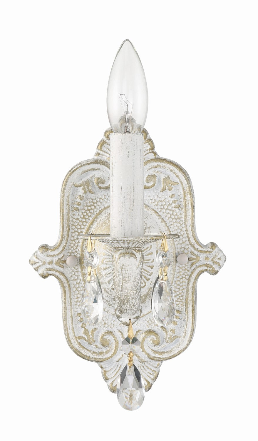 Crystorama 5021-CL-MWP Paris Market 1 Light Clear Crystal Wall Mount - Parent