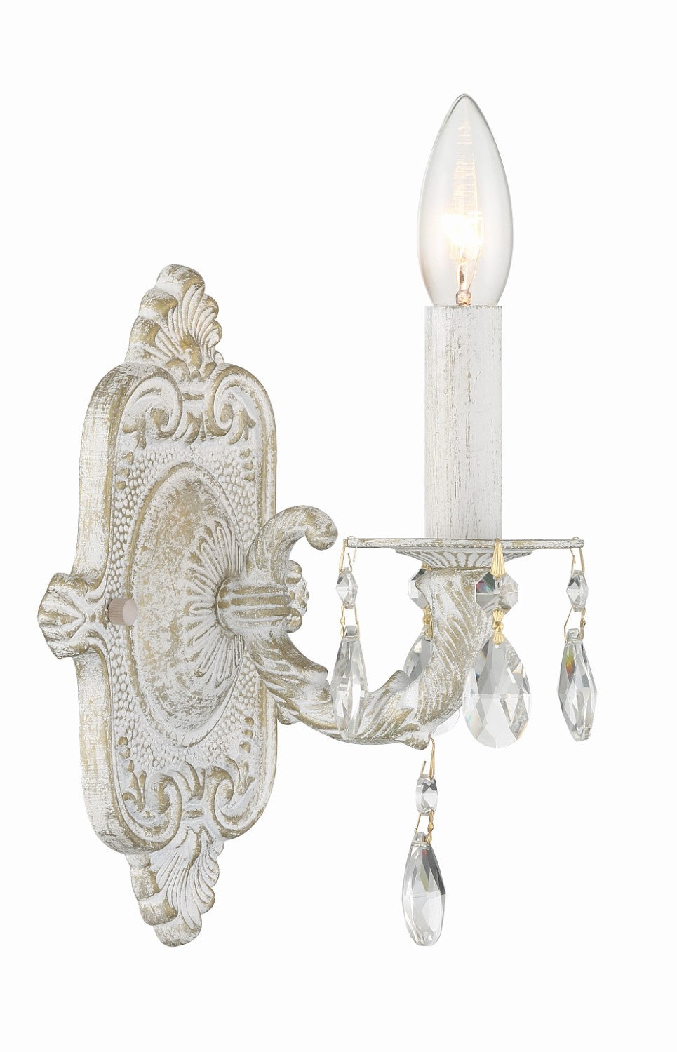Crystorama 5021-CL-SAQ Paris Market 1 Light Spectra Crystal Wall Mount - Parent