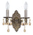 Crystorama 5022-VB-GT-MWP Paris Market 2 Light Golden Teak Crystal Wall Mount - Venetian Bronze