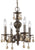 Crystorama 5024-VB-GT-S Paris Market 4 Light Golden Teak Crystal Mini Chandelier - Venetian Bronze
