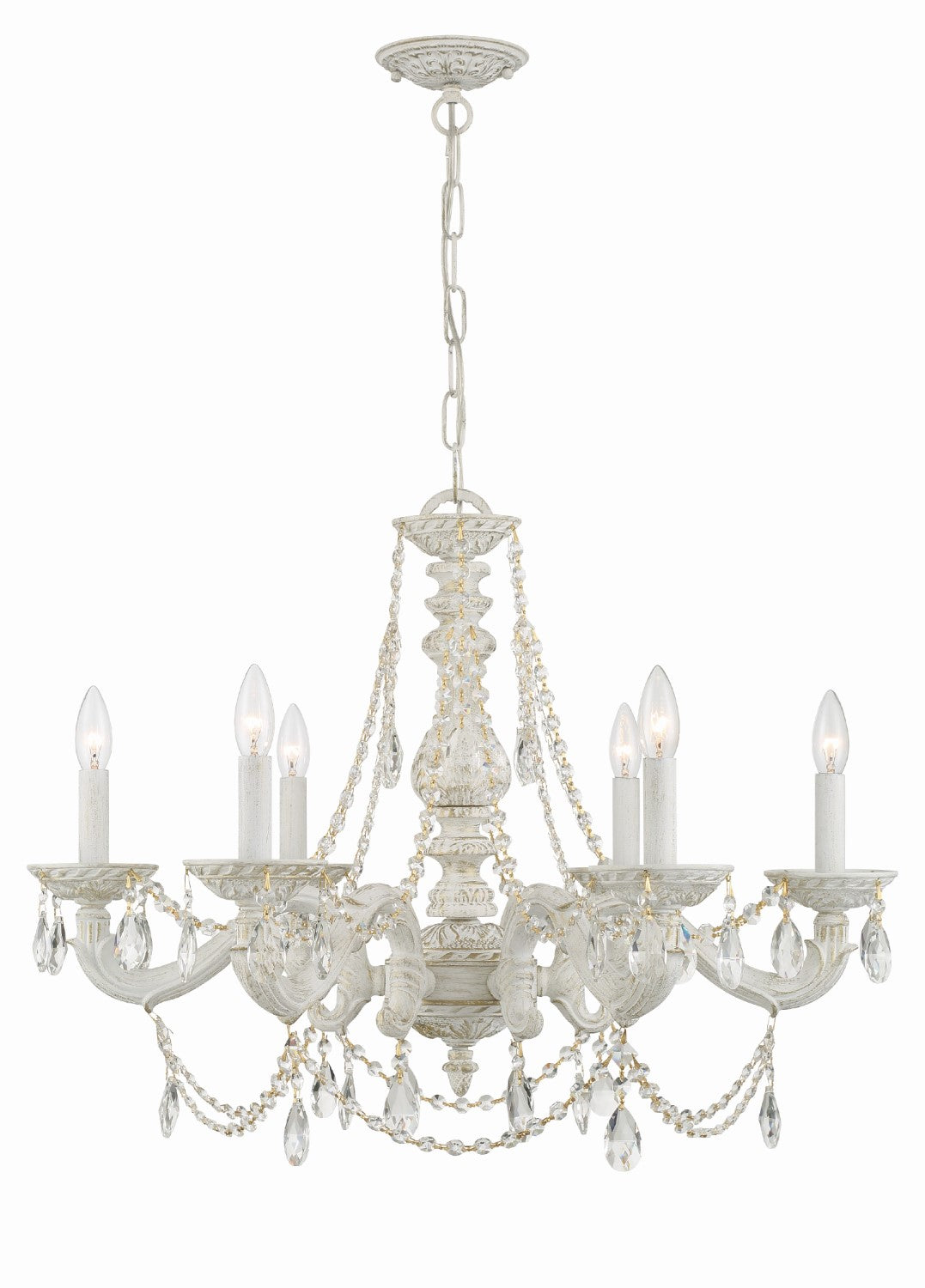 Crystorama 5026-CL-SAQ Paris Market 6 Light Spectra Crystal Chandelier - Parent