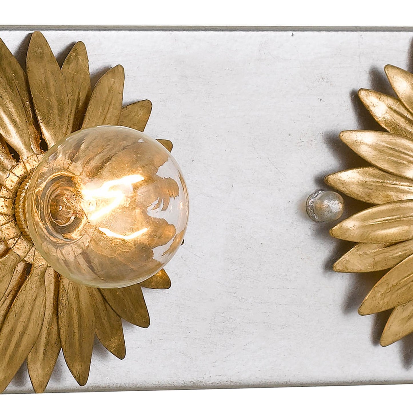 Crystorama 503-GA-SA Broche 3 Light + Antique Silver Bathroom Vanity - Antique Gold