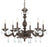 Crystorama 5036-CL-MWP Paris Market 6 Light Clear Crystal Chandelier