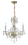 Crystorama 5044-CL-I Traditional Crystal 3 Light Clear Italian Crystal Mini Chandelier