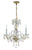 Crystorama 5044-CL-MWP Traditional Crystal 3 Light Clear Crystal Mini Chandelier