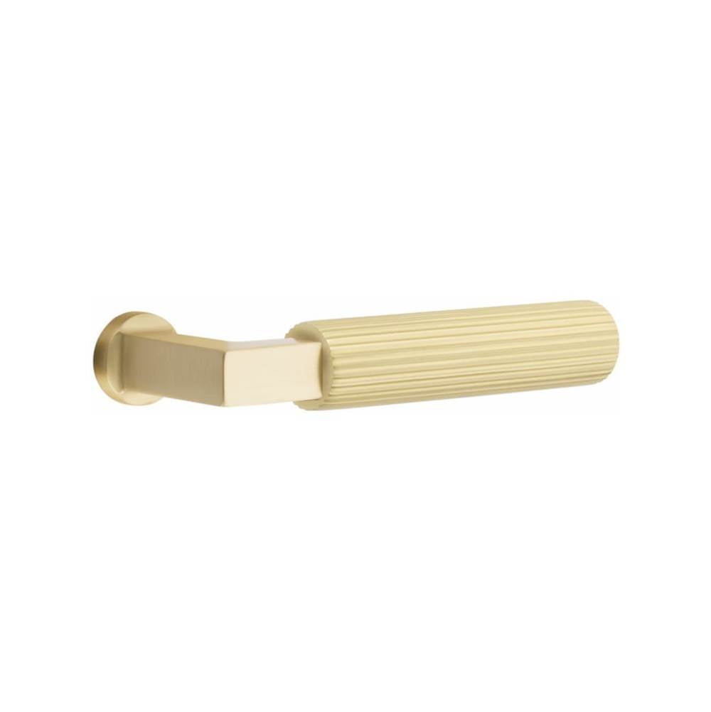 Emtek 5052.LS.SK Dummy , Modern Rectangular Rosette , L-Square Stem , Straight Knurled Handle - Parent