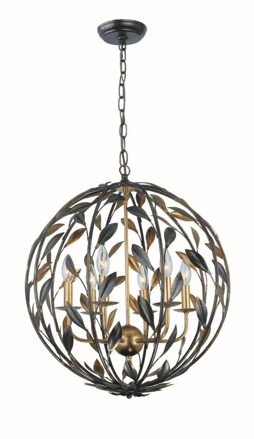 Crystorama 506 Broche 6 Light Chandelier - Parent