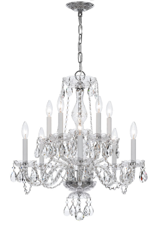 Crystorama 5080-CL-MWP Traditional Crystal 10 Light Clear Crystal Chandelier - Parent
