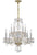 Crystorama 5080-CL-MWP Traditional Crystal 10 Light Clear Crystal Chandelier
