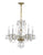 Crystorama 5085-CL-SAQ Traditional Crystal 5 Light Spectra Crystal Chandelier