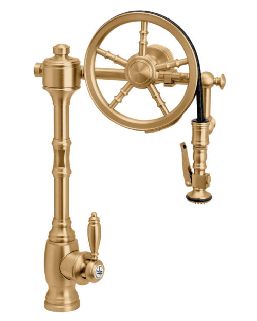 Waterstone 5100 Traditional The Wheel Pull Down Kitchen Faucet