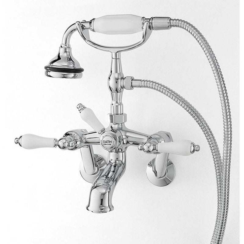 Cheviot 5100-LEV 5100 Series Wall-Mount Tub Filler - Lever Handles - Porcelain Accents - Parent