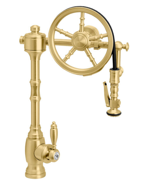 Waterstone 5100 Traditional The Wheel Pull Down Kitchen Faucet