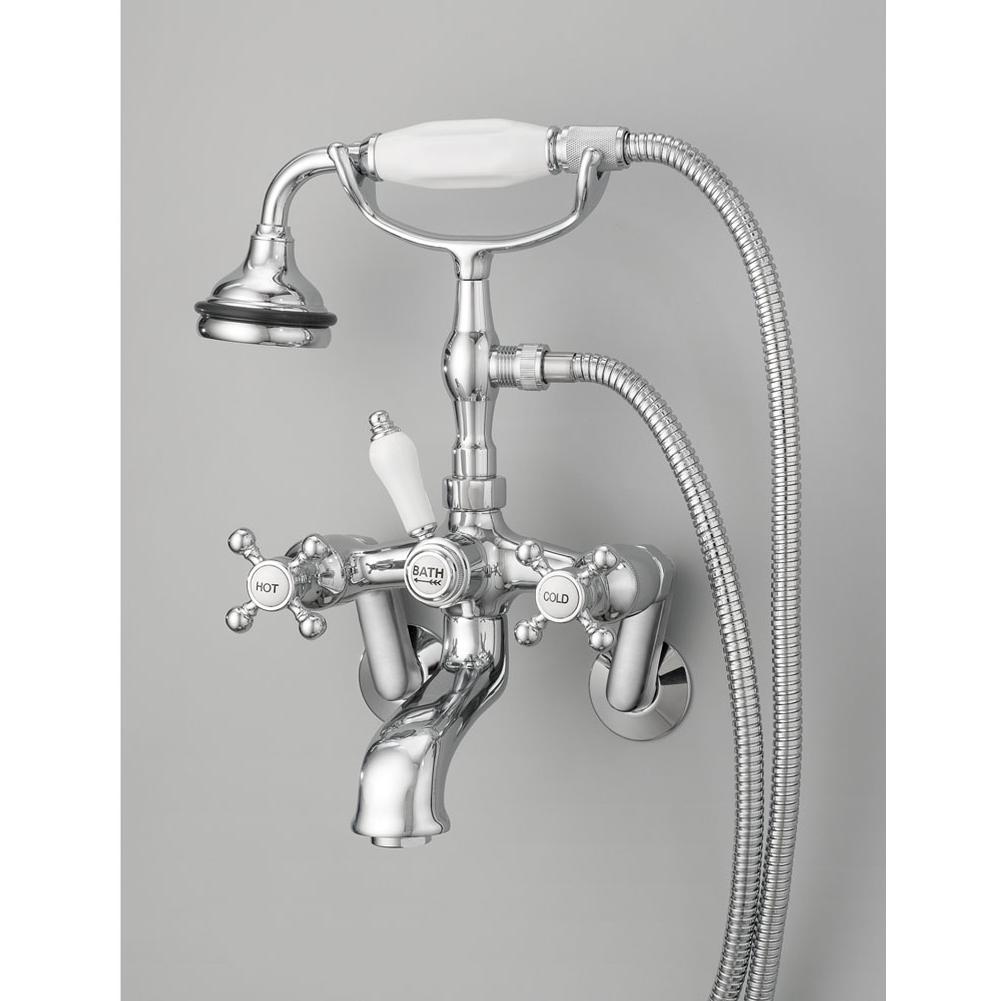 Cheviot 5100 5100 Series Wall-Mount Tub Filler - Cross Handles - Porcelain Accents - Parent