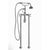 Cheviot 5102/3965 5100 Series Free-Standing Tub Filler - Lever Handles - Porcelain Accents