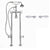 Cheviot 5102/3970XL-LEV 5100 Series Extra-Tall Free-Standing Tub Filler With Stop Valves - Lever Handles - Porcelain Accents - Parent