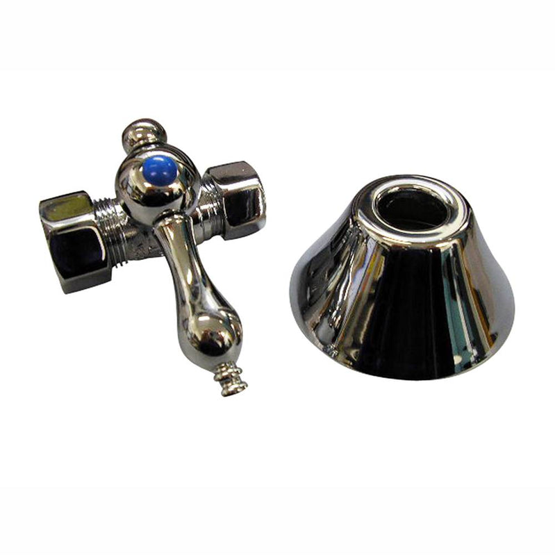 Barclay 5104 Straight Top With Flange 1/2 Comp x 5/8 Comp SET