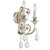 Crystorama 5112-OS-CL-MWP Regis 2 Light Hand Cut Crystal Wall Mount - Olde Silver