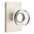 Emtek 5112MDC Passage , Modern Rectangular Rosette , Modern Disc Crystal Knob
