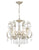 Crystorama 5115-OS-CL-MWP Regis 6 Light Hand Cut Crystal Mini Chandelier - Olde Silver