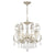 Crystorama 5115-OS-CL-MWP Regis 6 Light Hand Cut Crystal Mini Chandelier - Olde Silver