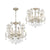 Crystorama 5115-OS-CL-MWP Regis 6 Light Hand Cut Crystal Mini Chandelier - Olde Silver