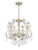 Crystorama 5115-OS-CL-S Regis 6 Light Swarovski Strass Crystal Mini Chandelier - Olde Silver