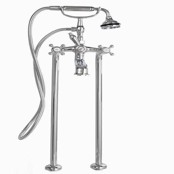 Cheviot 5117/3965 5100 Series Free-Standing Tub Filler - Lever Handles - Metal Accents - Parent