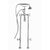 Cheviot 5117/3970XL 5100 Series Extra-Tall Free-Standing Tub Filler With Stop Valves - Lever Handles - Metal Accents