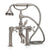Cheviot 5121-LEV 5100 Series Offset Deck-Mount Tub Filler - Lever Handles - Metal Accents