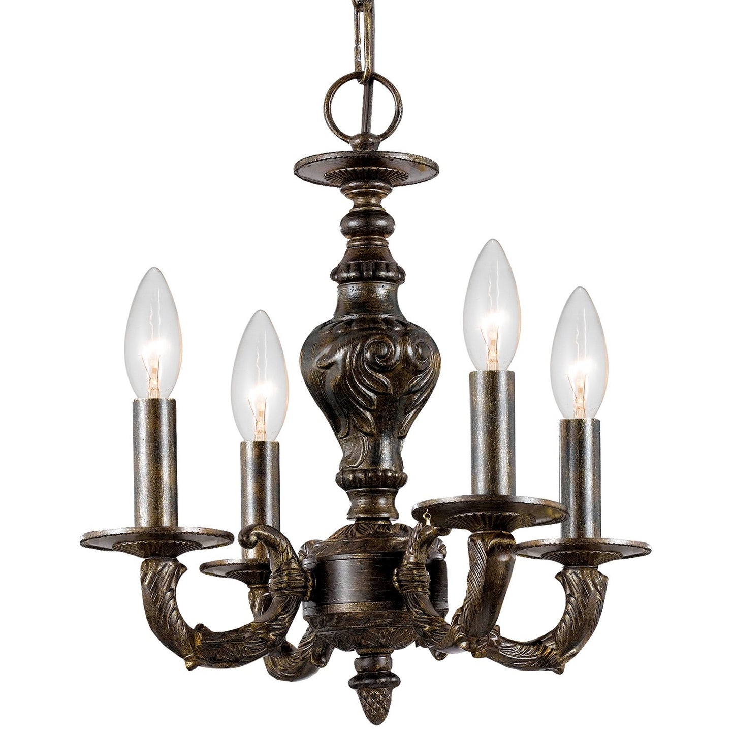Crystorama 5124 Paris Market 4 Light Mini Chandelier