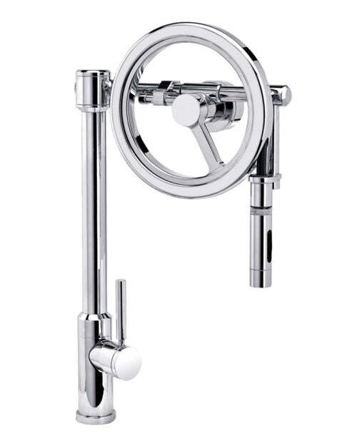 Waterstone WS-5125 Endeavor Wheel Pulldown Faucet Toggle Sprayer