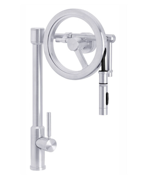 Waterstone WS-5125 Endeavor Wheel Pulldown Faucet Toggle Sprayer