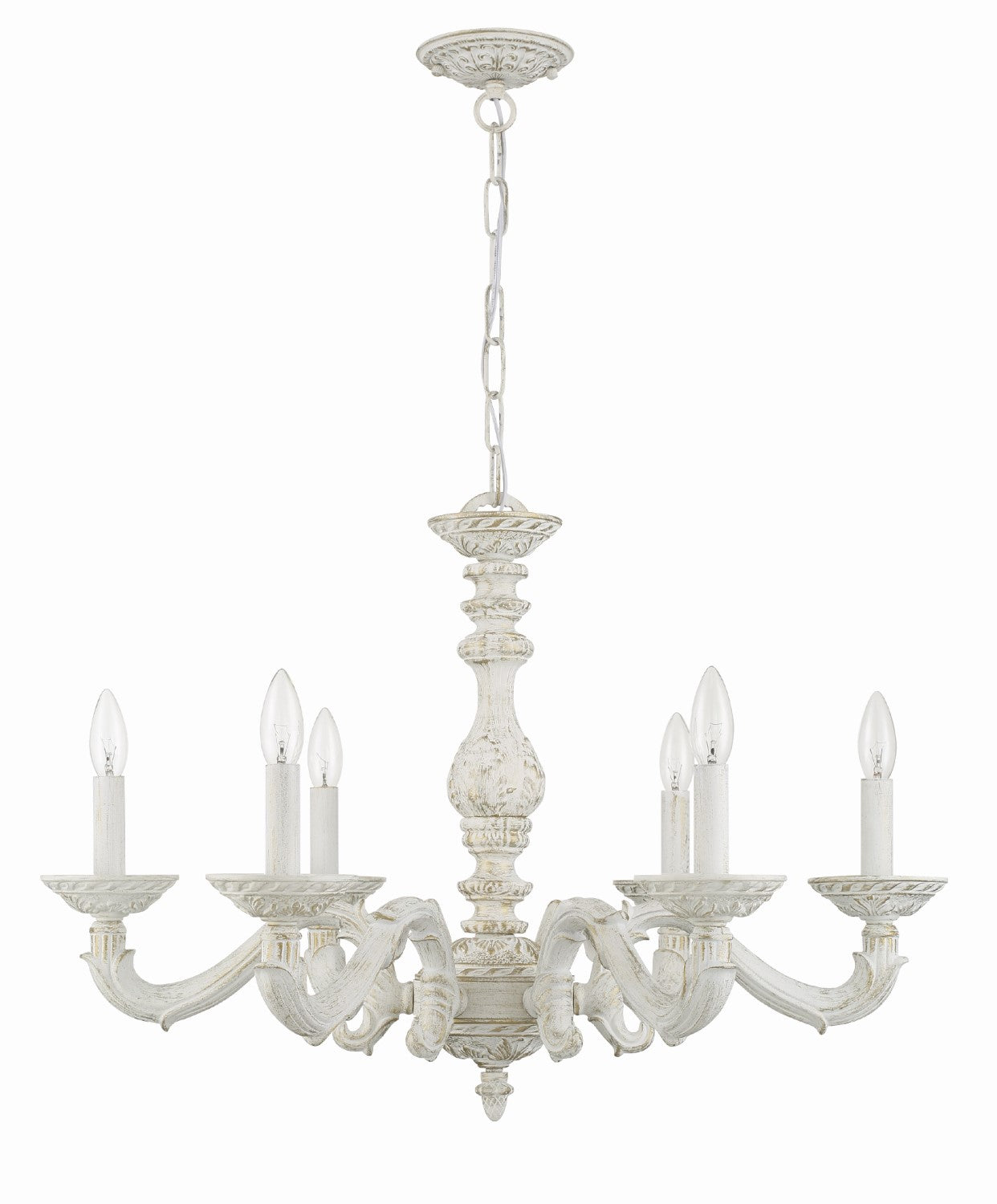 Crystorama 5126 Paris Market 6 Light Chandelier - Parent