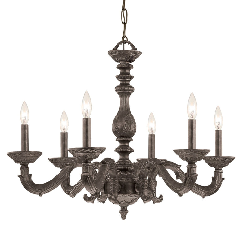 Crystorama 5126 Paris Market 6 Light Chandelier
