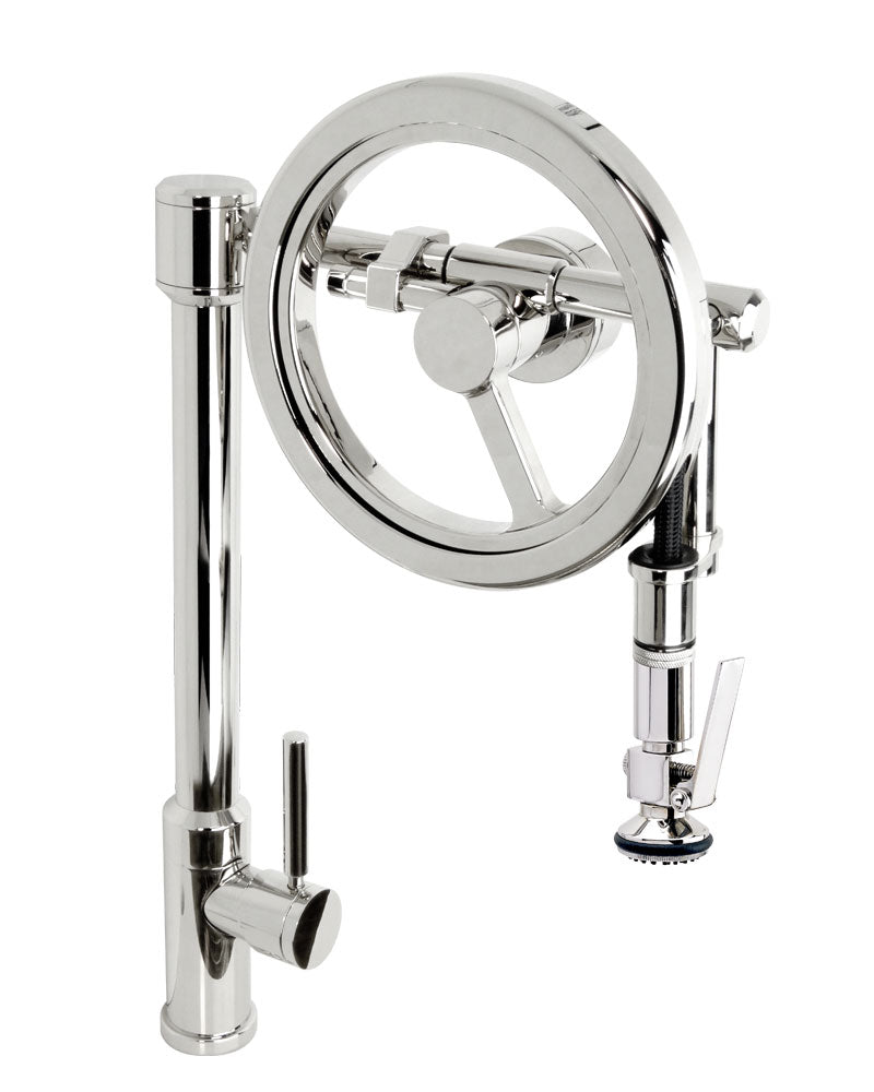 Waterstone WS-5130 Endeavor Wheel Pulldown Lever Sprayer Faucet - Parent