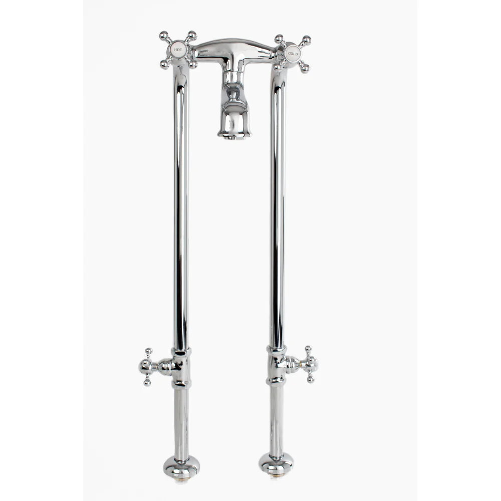 Cheviot 5136/3970X 5100 Series Basic Extra-Tall Free-Standing Tub Filler With Stop Valves - Cross Handles - Parent