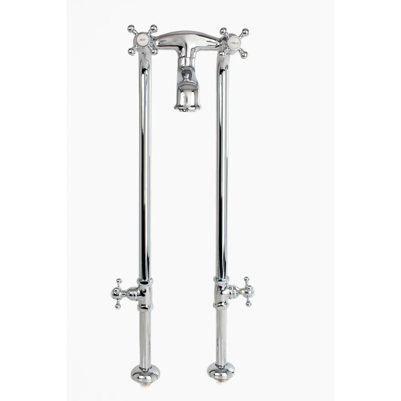 Cheviot 5136/3970X 5100 Series Basic Extra-Tall Free-Standing Tub Filler With Stop Valves - Cross Handles - Parent
