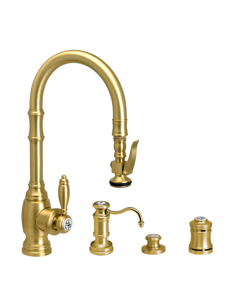 Waterstone 5200-4 Traditional Prep Size PLP Pulldown Faucet 4pc. Suite
